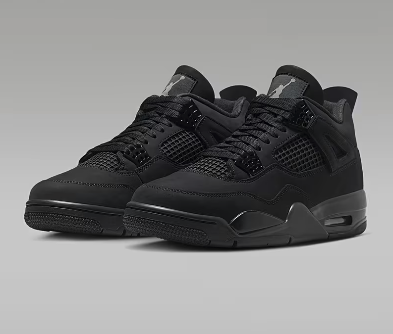 Retro 4 Black Cat Air Lace-Up Closure, Cushioned EVA Insole & Durable Rubber Outsole, Versatile for Casual Attire, Sneakers for Men, Sneakers for Men High Quality, Sneakers for Men Fashion FV5029-010 Size 7.5