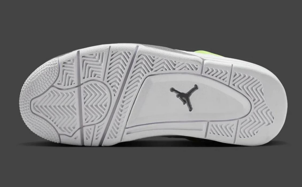 Jordan Retro 4 White/Lemon Twist Sneakers  (Size 5 Boys') SKU HJ5990-100