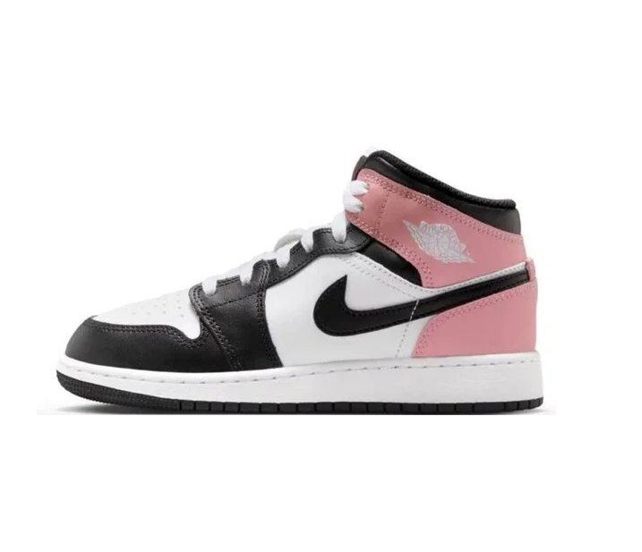 Air Jordan 1 Mid White/Black/Rust Size 7 Sneakers SKU DQ8423-100